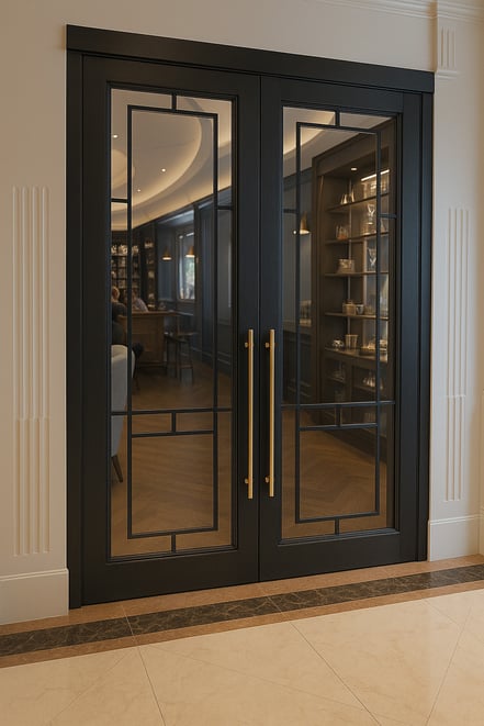 Luxury bespoke lattice internal door