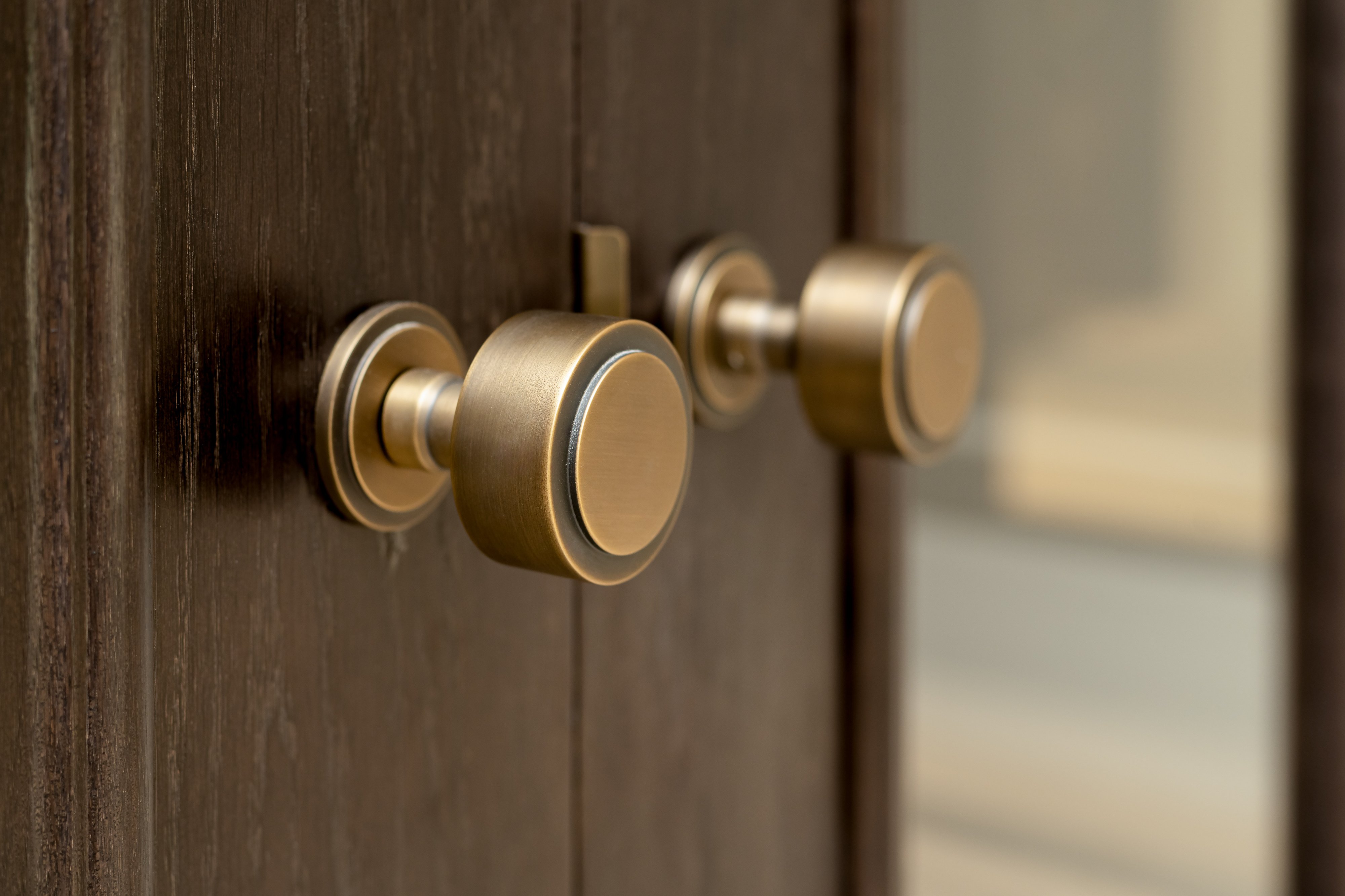 the art of bespoke ironmongery, close up of door knobs